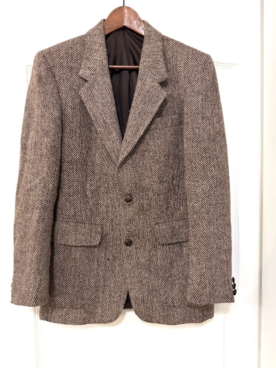 Harris Tweed Other - Vintage Harris Tweed Brown Herringbone Wool Blazer Sport Coat Mens